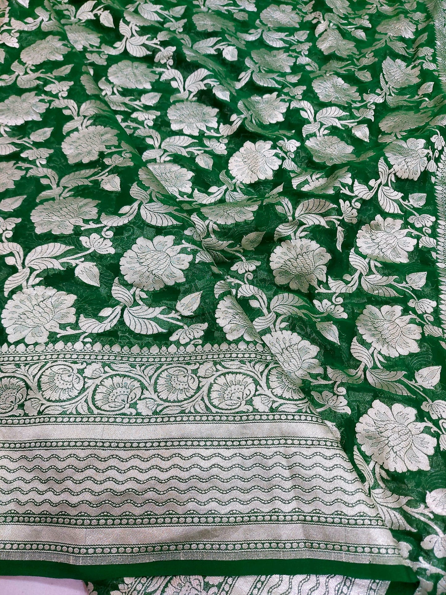 Banarasi khaddi georgette saree