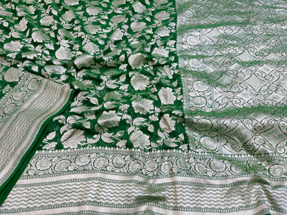 Banarasi khaddi georgette saree