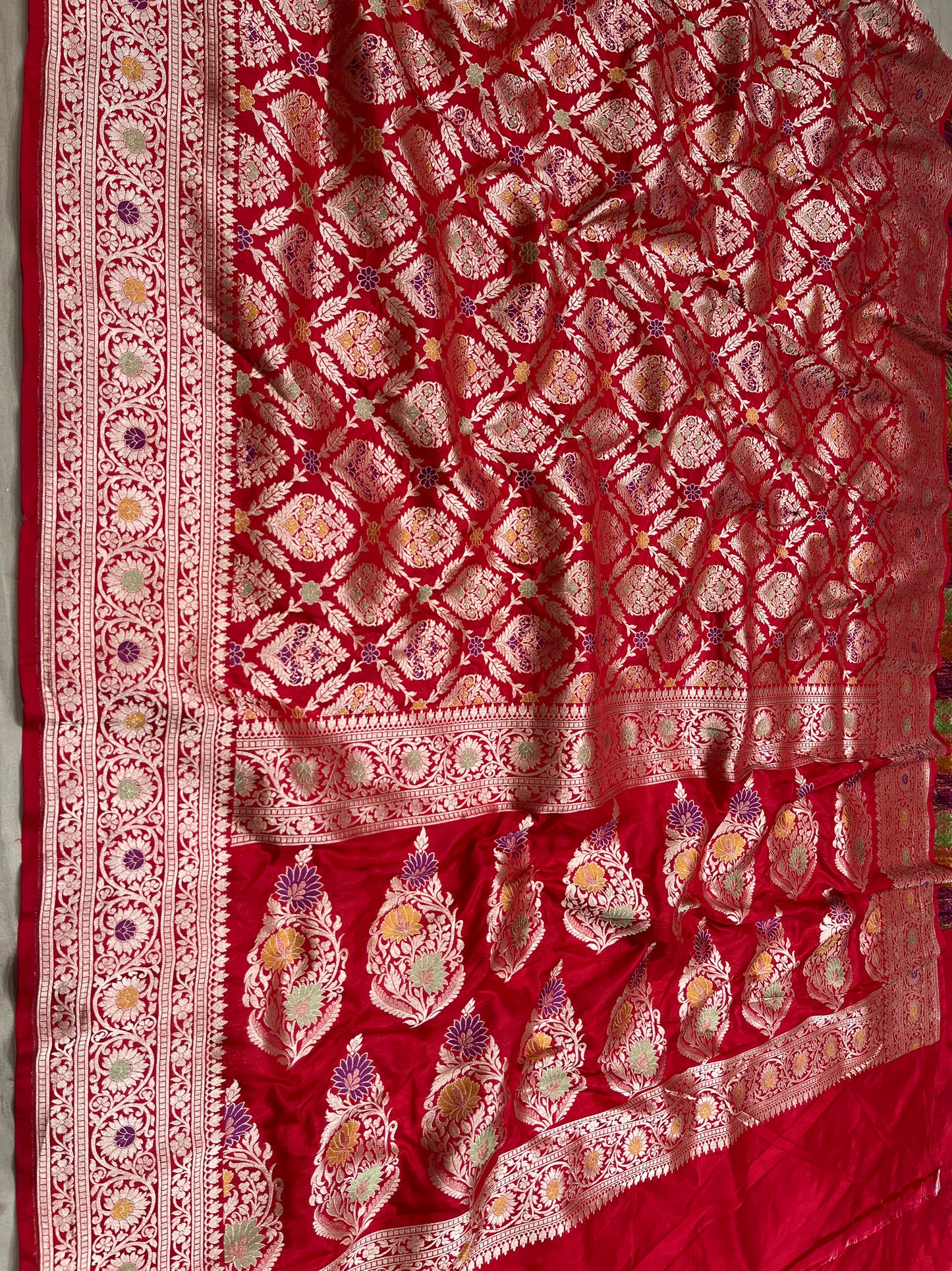 RED BANARASI SILK SAREE